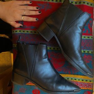 Acne Studios black leather boots